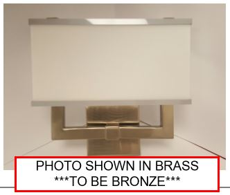 Royalty Metal Finishing BS08-04-BRZ 1 Light Wall Sconce, Bronze