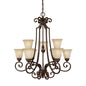 3029BB-251 - Chesterfield Brown 9Lt. Barclay Chandelier - Capital Lighting - IN STOCK LIGHTING - Chandelier