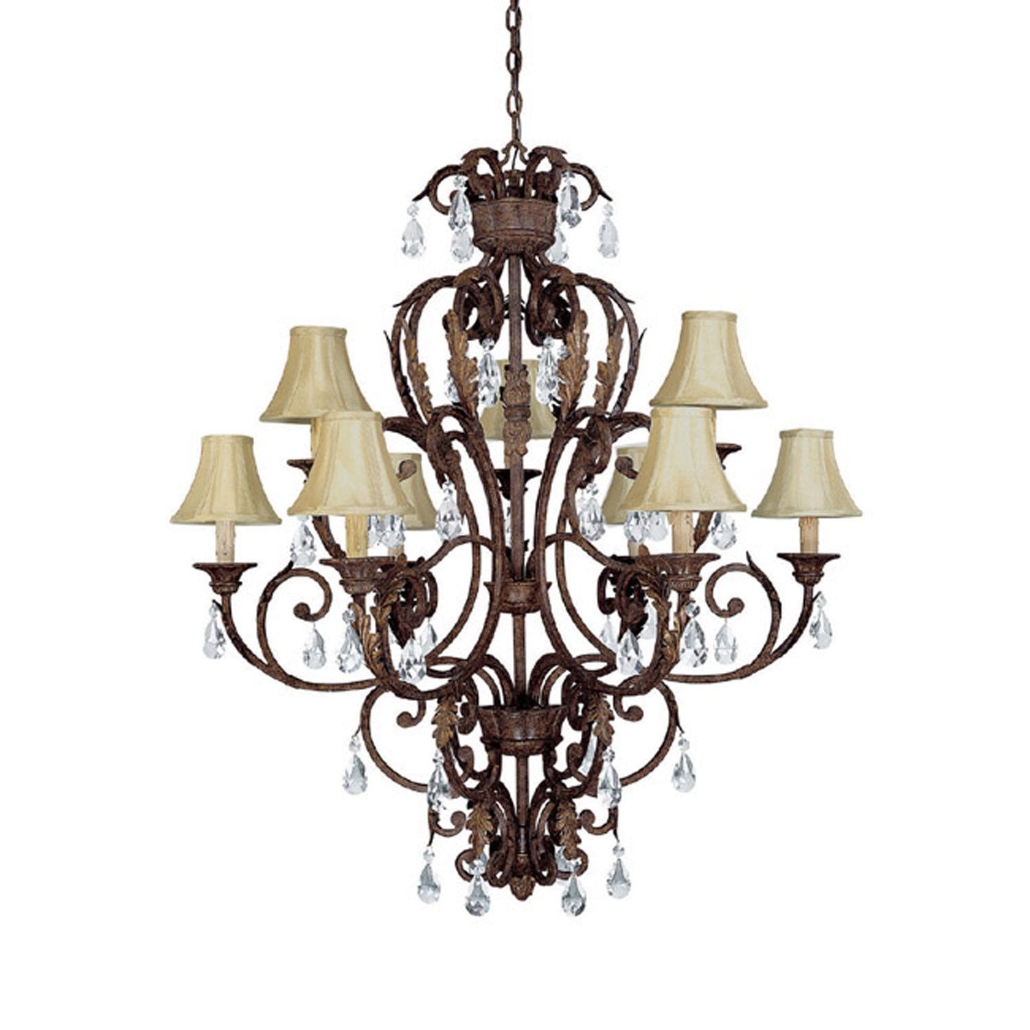 3449GU-419CR - Gilded Umber 9 Lt. Seville Chandelier - Capital Lighting - IN STOCK LIGHTING - Chandelier