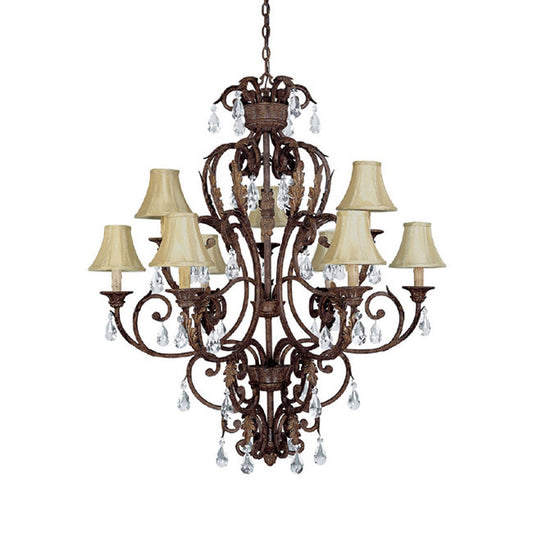 3449GU-419CR - Gilded Umber 9 Lt. Seville Chandelier - Capital Lighting - IN STOCK LIGHTING - Chandelier