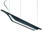 TROAG LARGE BL - 1 Light 80W (T5) 120V Black Suspension Pendant