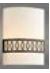 DL-S616-10X24-PATTERN4-BRZ-DE2 - Bronze with White Lens Wall Sconce