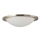 Sunpark Electronics DC014D-2G-B-3000K 15" LED Dome Flush Mount, Brushed Nickel