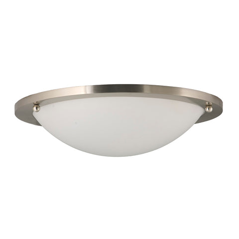 Sunpark Electronics DC014D-2G-B-3000K 15" LED Dome Flush Mount, Brushed Nickel