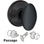 F10SIE716 - Aged Bronze Siena Passage Knob - Schlage - IN STOCK LIGHTING - Door Hardware
