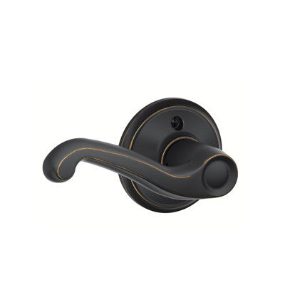 F170FLA716-R - Aged Bronze Dummy Lever - Schlage - IN STOCK LIGHTING - Door Hardware