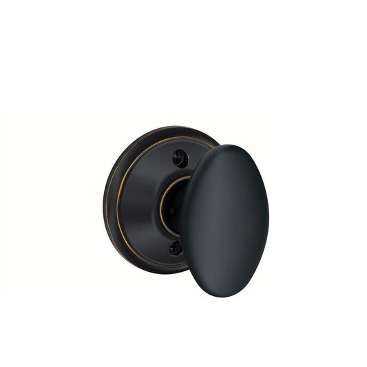 F170SIE716 - Aged Bronze Siena Dummy Knob - Schlage - IN STOCK LIGHTING - Door Hardware