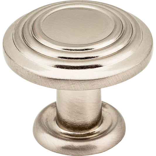 Hardware Resources 110SN Vienna 1 1/4" Spiral Knob, Satin Nickel