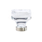 Amerock BP36653CG10 Glacio Collection 1-3/8 in. (35mm) Knob, Clear/Satin Nickel
