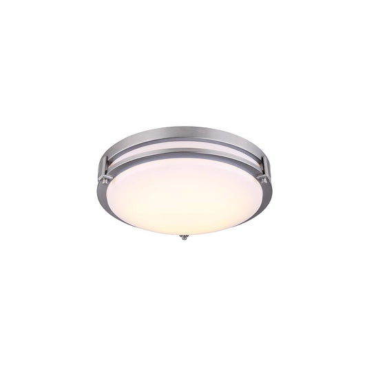 Canarm LFM112A13BN Madison LED 13 inch Brushed Nickel Flush Mount