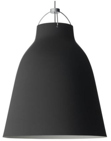 Y Lighting LYR552069 Caravaggio 1 Light Pendant, Black