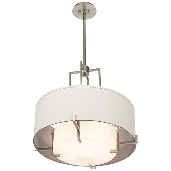 Lamps Plus P0980 Possini Euro Design Concentric Shades 25" Wide Pendant, White