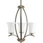 P3587-20W - Antique Bronze 3Lt Joy Hall Pendant