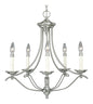 P4057-09 - 5 Light Chandelier Fixture, Brushed Nickel