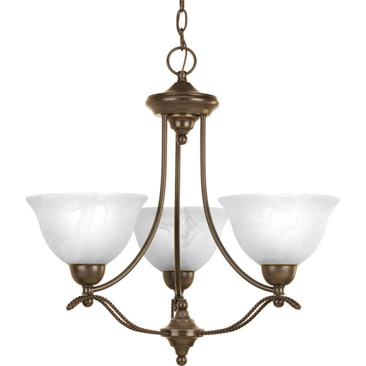 P4067-20 - 3 Light 100W(M) Antique Bronze Chandelier