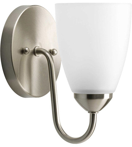 Progress P2706-09 Gather 1 Light 5 inch Bath Vanity, Brushed Nickel