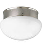 Progress P3408-09 Fitter 1 Light 8 inch Flush Mount, Brushed Nickel