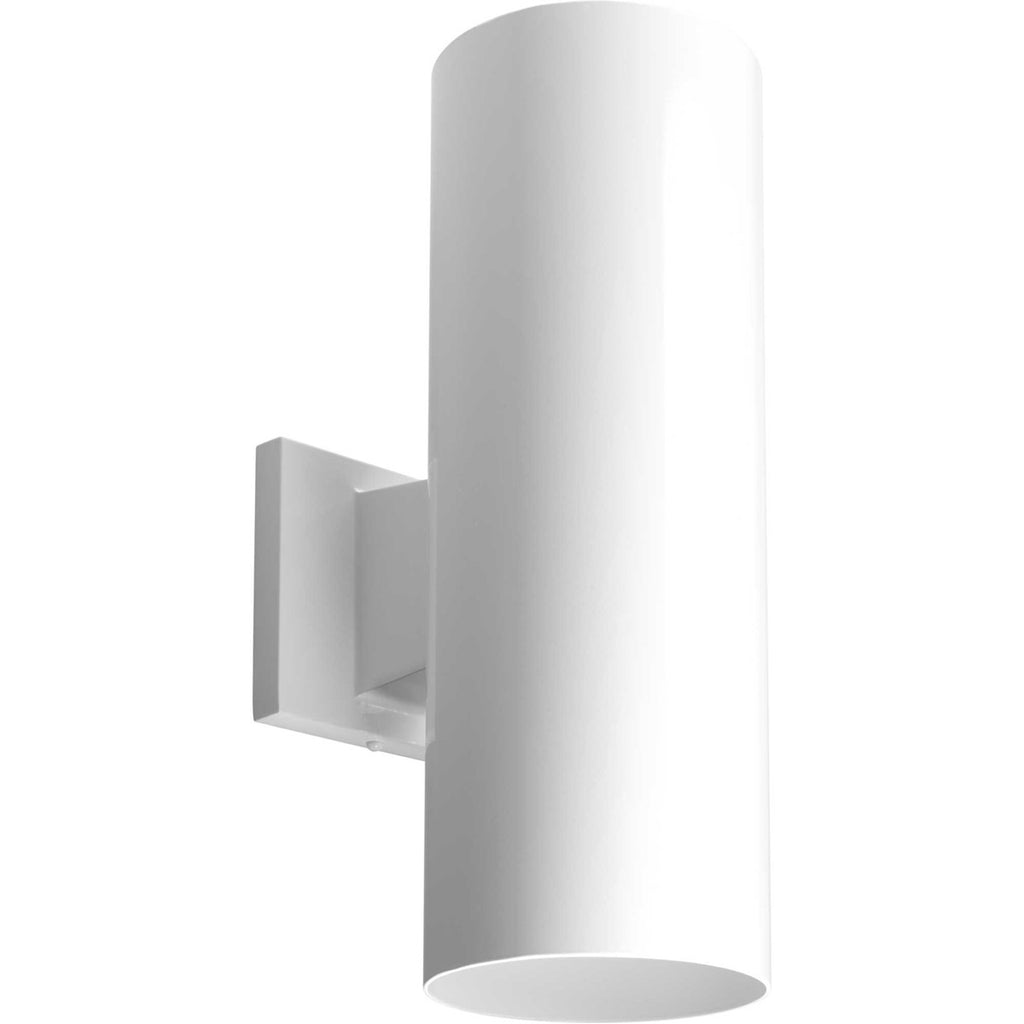 Progress P5675-30 Cylinder 2 Light 14 inch White Outdoor Wall Cylinder