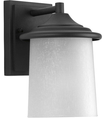 Progress P6059-31 Essential 1 Light 9 inch Textured Outdoor Wall Lantern, Black