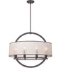 Quoizel PTD2826WT Portland 8 Light 28 inch Pendant, Western Bronze
