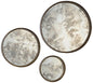 MT1499 - Set of 3 Antique Silver Wall Mirror