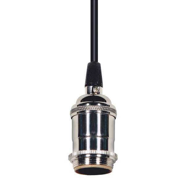 80-2271 - 1 Light Polished Nickel/ Black Lampholder