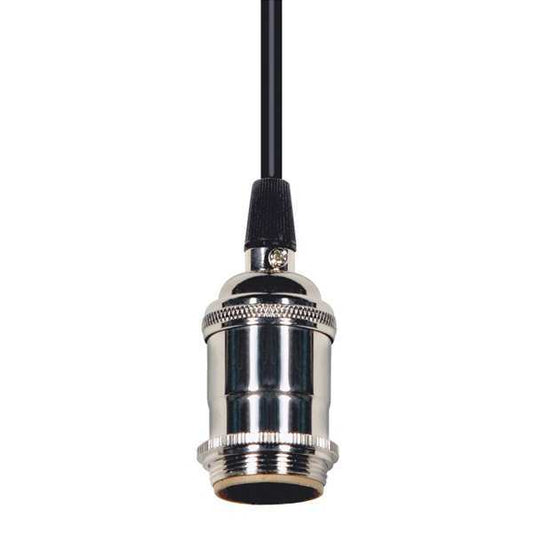 80-2271 - 1 Light Polished Nickel/ Black Lampholder