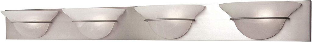 17148-BN4 - Bushed Satin Nickel 4 Lt. Moonglow Bath Vanity