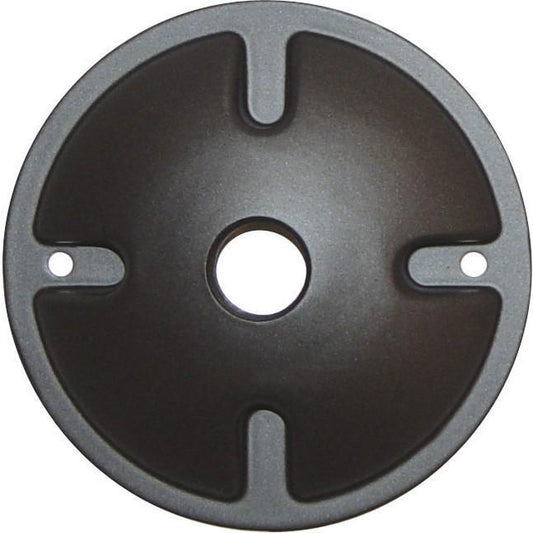 60-675 - 1 Light Die Cast Mounting Plate, Dark Gray