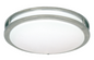 Divine Lighting SAT-14-BN-D13 14" Two Light Saturn Fixture, Brushed Nickel