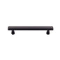 Top Knobs TK854BLK Devon Collection 5-1/16 in. (128mm) Pull, Flat Black
