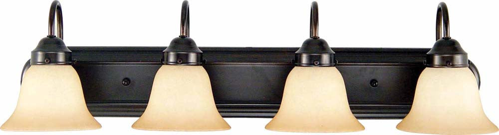 V1484-79 - Antique Bronze 4 Lt Vanity With Sandstone Glass - Volume International - IN STOCK LIGHTING - Vanities