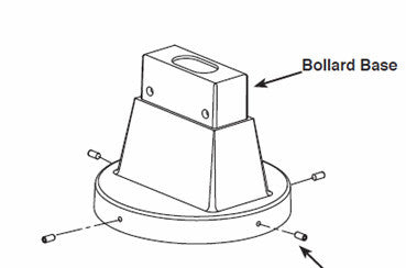 BOL BASE - Bronze Bollard Base