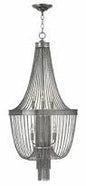 44305BNI - 6 Light Brushed Nickel Foyer Chandelier