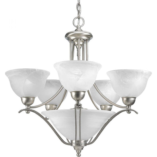 P4069-09 - Brushed Nickel 5 Lt. Avalon Chandelier - Progress Lighting - IN STOCK LIGHTING - Chandelier