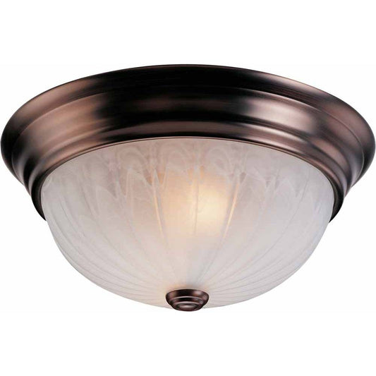 V7730-79 - 1 Light Flush Mount Ceiling Fixture, Antique Bronze