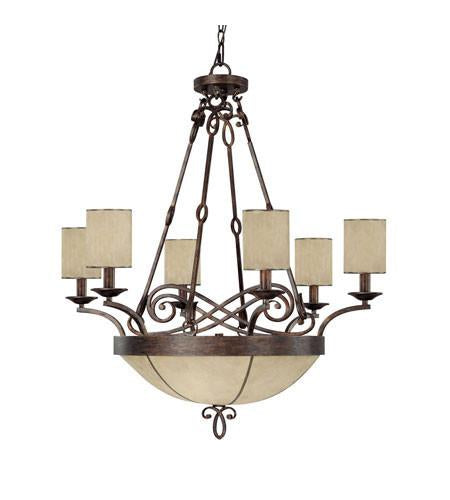 4167RT-510 - Rustic Finish 9 Light Reserve Chandelier