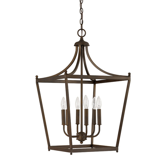 9552BB - 6 Light Fixture for Foyer, Burnished Bronze Finish