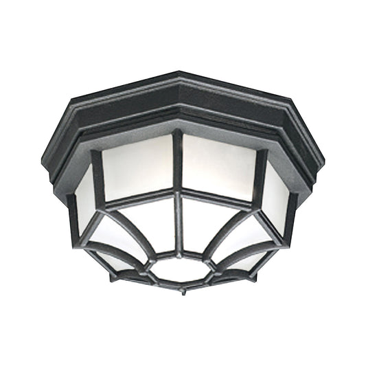 Thomas Lighting SL7457 Outdoor Essentials Outdoor Ceiling Light, Black