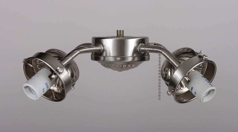 V0974-33 -Brush Nickel 4Lt. Ceiling Fan Light Kit - Volume International - IN STOCK LIGHTING - Fan Light Kit
