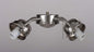V0974-33 -Brush Nickel 4Lt. Ceiling Fan Light Kit - Volume International - IN STOCK LIGHTING - Fan Light Kit