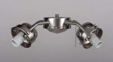 V0974-33 -Brush Nickel 4Lt. Ceiling Fan Light Kit - Volume International - IN STOCK LIGHTING - Fan Light Kit