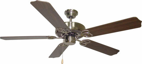 V5954-33 - 52" 5 Blade Brushed Nickel Ceiling Fan with Rosewood Blades