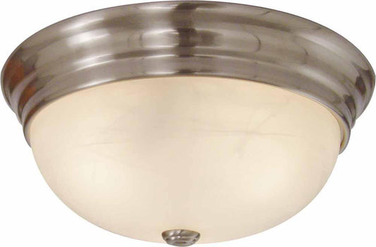 V7574-33 - Brushed Nickel 3 Lt. Flush Mount - Volume International - IN STOCK LIGHTING - Flush Mount