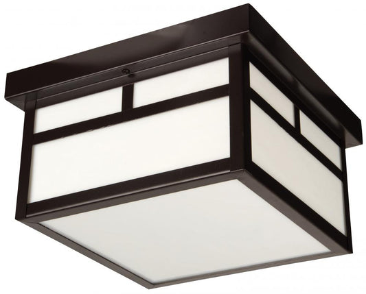 Z1843-7 - Burnished Copper 1 Lt. Mission Outdoor Flush Mount - Craftmade - IN STOCK LIGHTING - Exterior Flush Mount